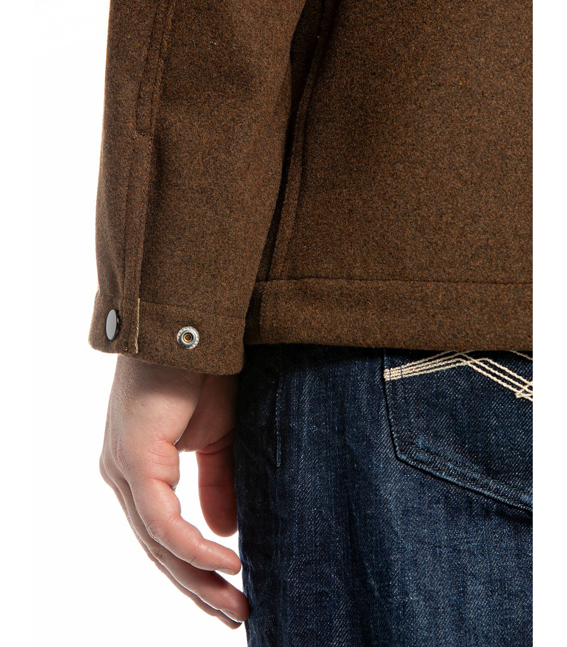 ウールブレンド アンコンシャツジャケット 詳細画像 ライトブラウン 6